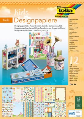 folia papierblok 'Kids', 21 x 29,7 cm, 12 vellen