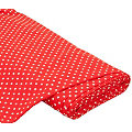 Tissu coton à pois « Mona », rouge/blanc, 5 mm Ø