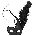 Venezianische Glitzermaske, schwarz