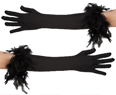 Mytoptrendz Accessoire pour soirée déguisée Boa en plumes noir 80 g