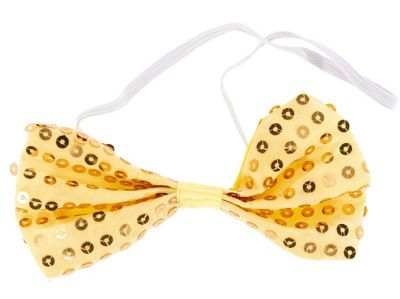 Nœud papillon à paillettes dorées  acheter en ligne sur déguisement  buttinette