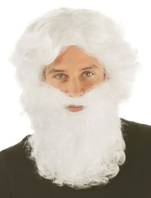 Perruque et barbe de père Noël professionnel - Catalogue Noël