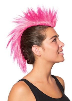 perruque punk rose