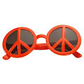 Peace-Brille, rot