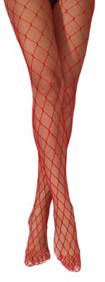 Collants résille large, rouge  acheter en ligne sur déguisement buttinette