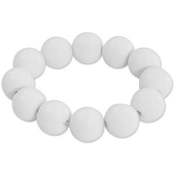 Bracelet de perles, blanc