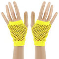 Netz-Handschuhe, neongelb