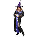 Robe de sorcière "Minèrve", noir/violet