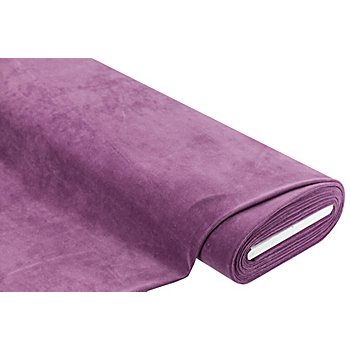 Tissu velours nicky 'Supersoft', violet
