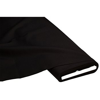 Tissu coton 'Lisa', noir