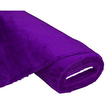 Tissu peluche, violet