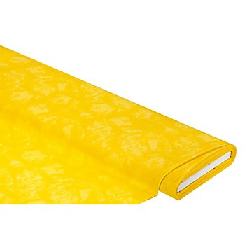 Tissu coton 'moiré', jaune citron