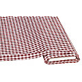 Tissu coton "carreaux vichy", 1 x 1 cm, bordeaux/blanc