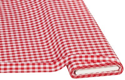 Nappe tissu carreaux vichy en coton rouge 150x250 cm NAPPE NELLY