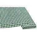 Tissu coton "carreaux vichy", 1 x 1 cm, vert/blanc
