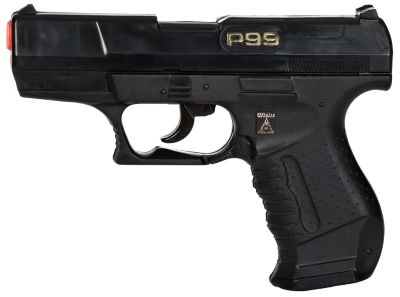 Pistolet à pétards agent, noir, 18 cm  acheter en ligne sur déguisement  buttinette