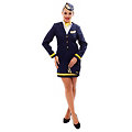 Stewardess-Kostüm "Lana" für Damen