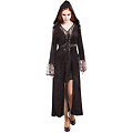 Robe "gothic" femme, avec capuche, noir