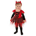 Teufelin-Kostüm für Kinder, rot/schwarz