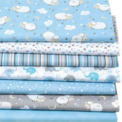 Lot De 7 Coupons De Tissu Patchwork Bebe Garcon Bleu Multicolore Acheter En Ligne Sur Buttinette Loisirs Creatifs