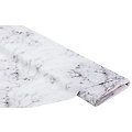 Tissu coton à impression numérique "marbre", blanc/gris