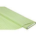 Tissu coton enduit "motif graphique", vert clair/blanc