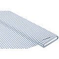 Tissu coton "zigzag", bleu jeans/blanc