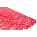 Tissu coton "petites fleurs", rouge/blanc