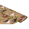 Tissu coton impression numérique "chevaux", marron/multicolore, de la série Ria
