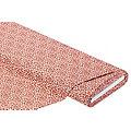 Tissu coton "milles fleurs", rose/orange/marron