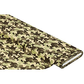 Baumwollstoff Camouflage 'Mona', grün