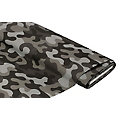 Tissu coton "Camouflage", gris/multicolore