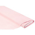Tissu coton "mini losange", de la série "Mona", rose clair/blanc