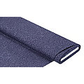  Tissu coton "écriture", bleu marine/blanc