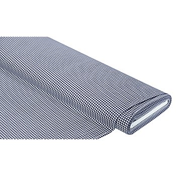 Tissu coton à carreaux Vichy, bleu marine/blanc, 3 x 3 mm