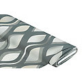Tissu de décoration "losanges rétro", gris foncé/multicolore