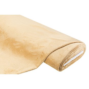 Tissu polaire 'Wellness - Alaska', en polyester recyclé, camel