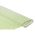 Tissu coton "feuilles", vert/multicolore