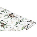 Tissu de décoration satin "pot-pourri de fleurs séchées", blanc délavé/multicolore