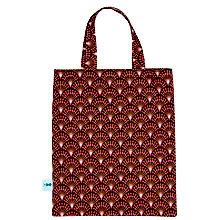 Kit couture 'lunch-bags à motif éventail' pour deux pièces, bordeaux/multicolore