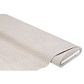 Tissu coton "champêtre", gris/blanc
