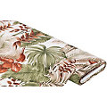Tissu de décoration "feuilles tropicales", crème/multicolore