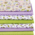 Lot patchwork "Provence", lilas / vert