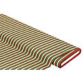 Baumwollstoff Streifen "Mona", grün/rot/beige