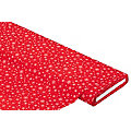 Tissu coton "flocons de neige", rouge/blanc, de la série " Mona"