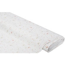 Tissu coton 'lune & étoiles', blanc/multicolore, de la série 'Lena'