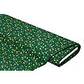 Tissu coton "baies", vert sapin/doré