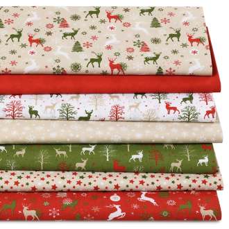 Patchwork- und Quiltpaket "Weihnachten Klassik", natur-color