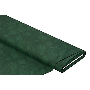Tissu coton 'moiré', vert foncé