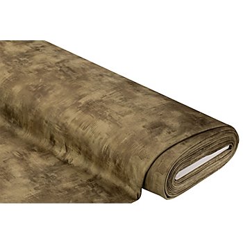 Tissu d'ameublement velours 'Marmor-Look', taupe